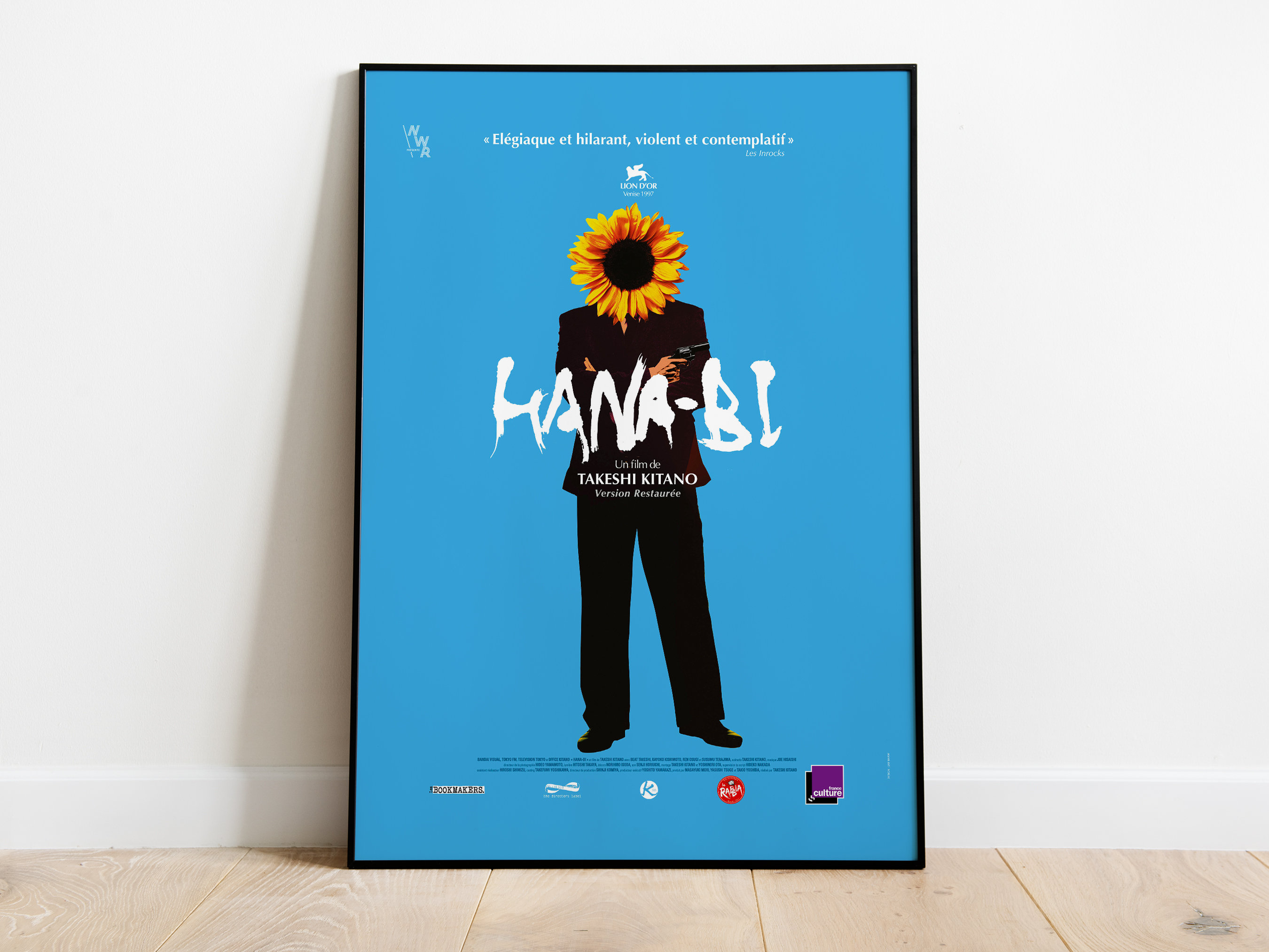 Hana-bi, Takeshi Kitano, 1997 - Vintage Retro Movie Poster