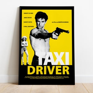 Taxi Driver, Martin Scorsese, Robert De Niro, 1976 - Poster del film vintage HQ, carta semilucida Premium