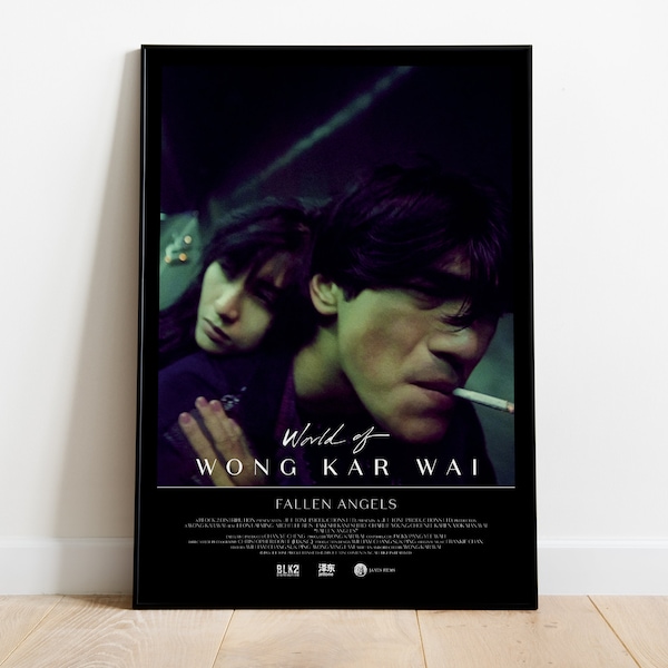 Les anges déchus, Wong Kar-wai, Leslie Cheung, 1995 - Affiche de film rétro HQ, papier semi-brillant premium