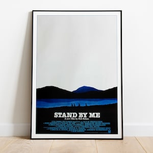 Stand by Me, Rob Reiner, Stephen King, 1986 - Póster de película vintage, papel semibrillante de primera calidad
