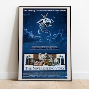 The NeverEnding Story, Die unendliche Geschichte, Wolfgang Petersen, 1984 - HQ Vintage Movie Poster, Premium Semi-Glossy Paper