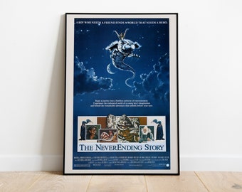 The NeverEnding Story, Die unendliche Geschichte, Wolfgang Petersen, 1984 - HQ Vintage Movie Poster, Premium Semi-Glossy Paper