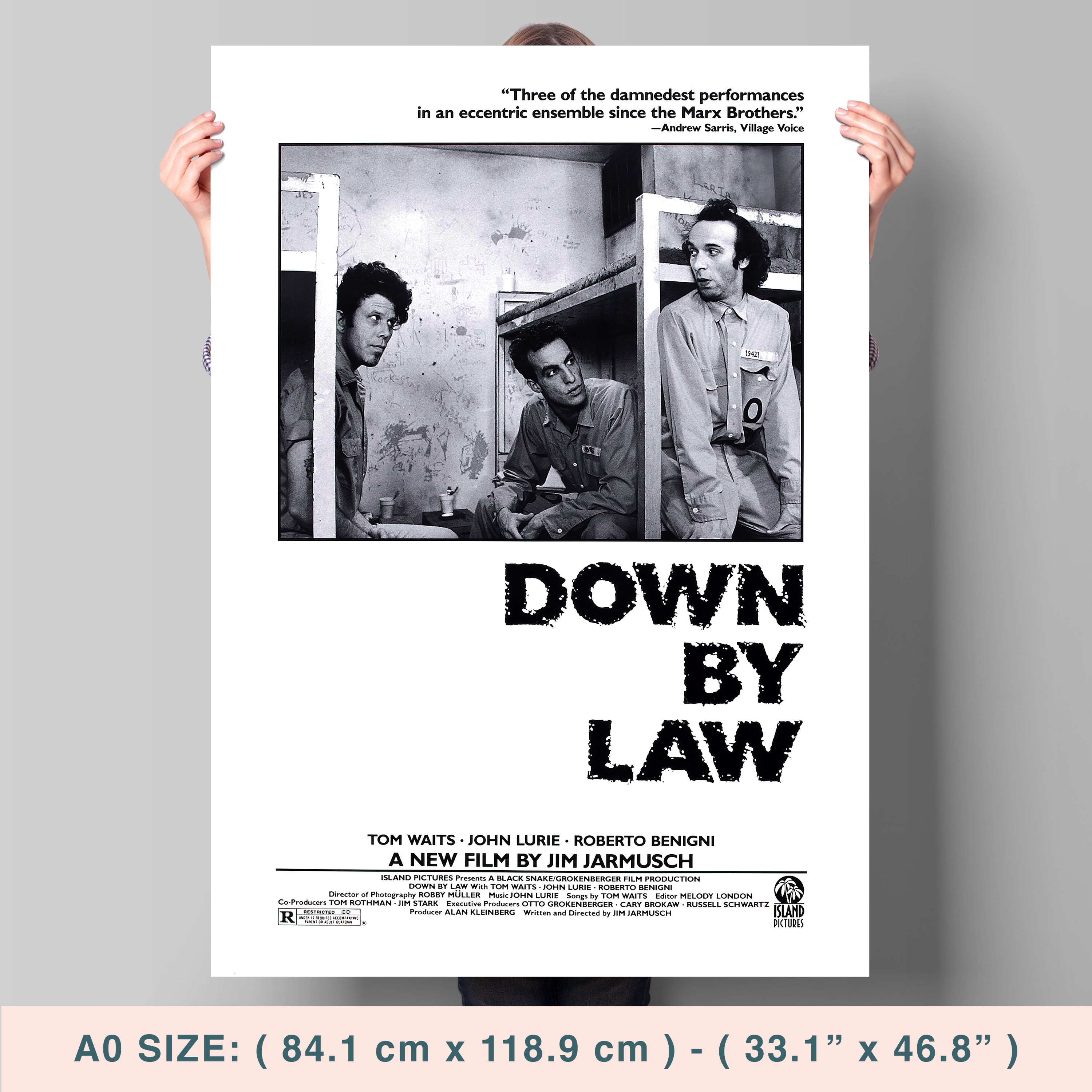 Down by Law, Jim Jarmusch, Tom Waits, Roberto Benigni, 1986
