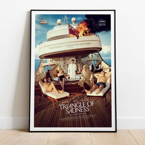 Triángulo de la Tristeza, Ruben Östlund, 2022 - Póster de película en alta calidad, papel semibrillante premium