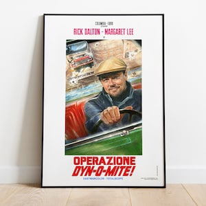 Rick Dalton de 'Once Upon a Time in Hollywood', Quentin Tarantino, Leonardo DiCaprio, 2019 - Póster de película HQ, papel semibrillante premium