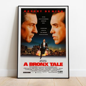 A Bronx Tale, Robert De Niro, Chazz Palminteri, 1989 - Poster di film vintage di alta qualità, carta semilucida premium