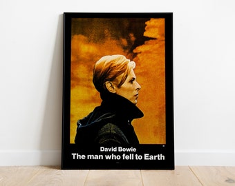 The Man Who Fell to Earth, David Bowie, 1976 - High Quality Vintage Movie Poster, Premium Semi-Glossy Paper