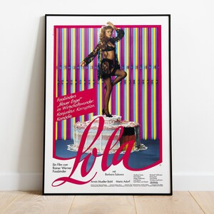 Lola, Rainer Werner Fassbinder, 1981 - Vintage Retro Filmplakat, Premium Semi-Glossy Paper