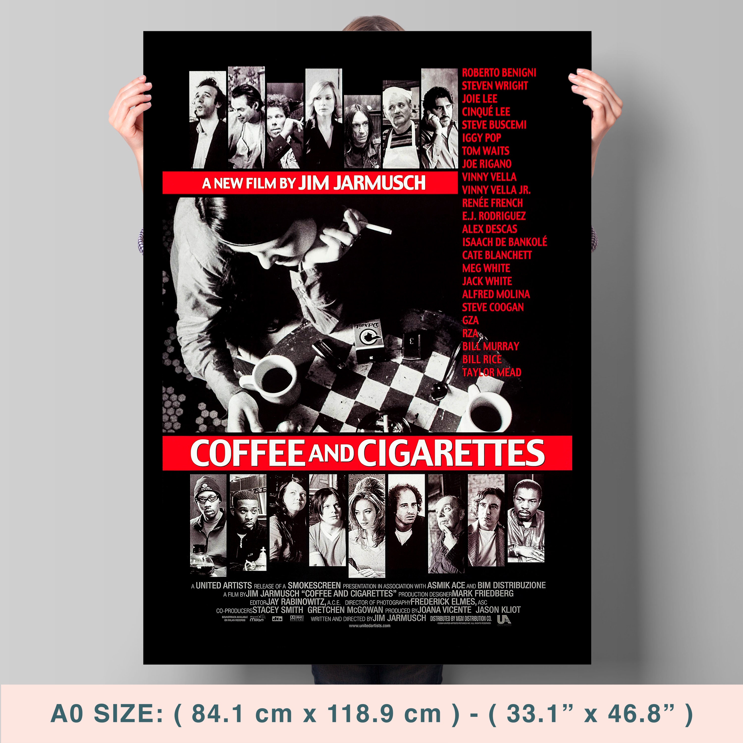 Coffee and Cigarettes, Jim Jarmusch, Roberto Benigni, Bill Murray, Iggy Pop, 2003 HQ Movie Poster, Premium Semi-glossy Paper - Etsy Coffee and Cigarettes, Jim Jarmusch, Roberto Benigni, Bill Murray, Iggy Pop, 2003 HQ Movie Poster, Premium Semi-glossy Paper - Etsy