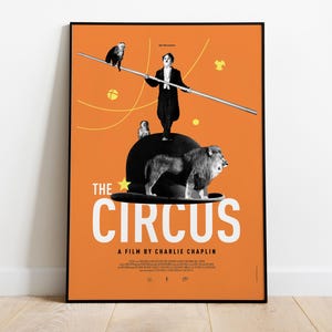 The Circus, Charlie Chaplin, 1928 - Hochwertiges Movie Poster, Premium Semi-Glossy Paper