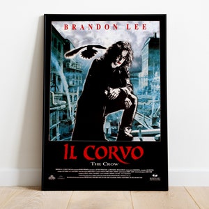 The Crow, Alex Proyas, Brandon Lee, 1994 - lobendes Vintage Filmposter auf hochwertigem, seidenmatten Papier