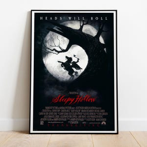 Sleepy Hollow, Tim Burton, Johnny Depp, Christina Ricci, 1999 - Poster del film HQ, carta semi-lucida di alta qualità