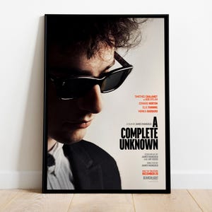 A Complete Unknown, James Mangold, Timothée Chalamet, 2024 - Poster di film di alta qualità, carta semi-lucida premium