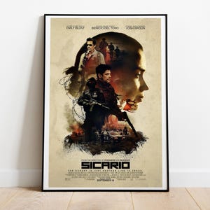 Sicario, Denis Villeneuve, Emily Blunt, Benicio del Toro, 2015 - High Quality Movie Poster, Premium Semi-Glossy Paper