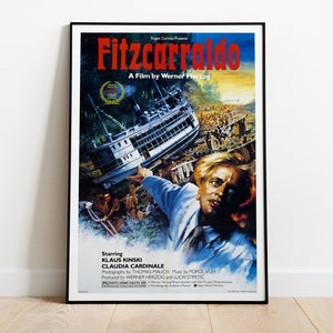 Fitzcarraldo, Werner Herzog, Klaus Kinski, 1982 - Restored Vintage Movie Poster, Premium Semi-Glossy Paper