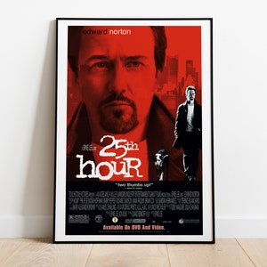 25th Hour, Spike Lee, Edward Norton, 2022 - Vintage Retro Filmplakat, Premium Halbglanzpapier