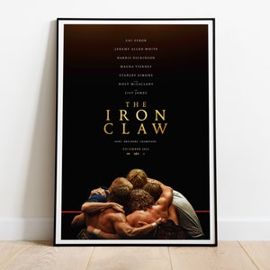 The Iron Claw, Sean Durkin, Zac Efron, 2023 - HQ Movie Poster, Premium Semi-Glossy Paper