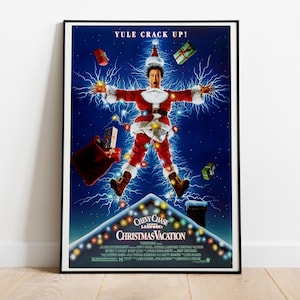 National Lampoon's Christmas Vacation, Chevy Chase, 1989 - Poster di alta qualità, carta semi-lucida di alta qualità