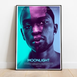 Moonlight, Barry Jenkins, 2016 - Hochwertiges Filmposter, Premium Semi-Glossy Papier