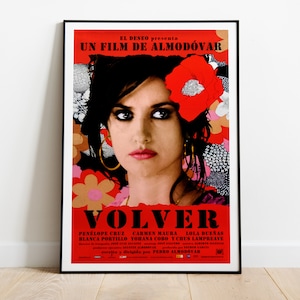 Volver, Pedro Almodóvar, Penélope Cruz, 2006 - Poster di film retrò, carta semilucida premium