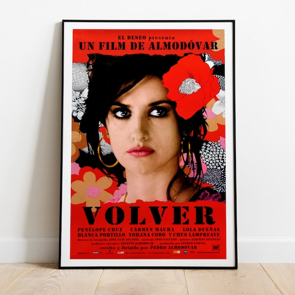 Volver, Pedro Almodóvar, Penélope Cruz, 2006 - Affiche de film rétro, papier semi-brillant de qualité supérieure