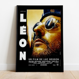 Léon: The Professional, Luc Besson, Jean Reno, Natalie Portman, 1994 - Pôster de filme retrô vintage, papel semibrilhante premium