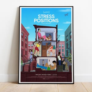 Stress Positions, Theda Hammel, 2024 - Poster del film HQ, carta semi-lucida di alta qualità