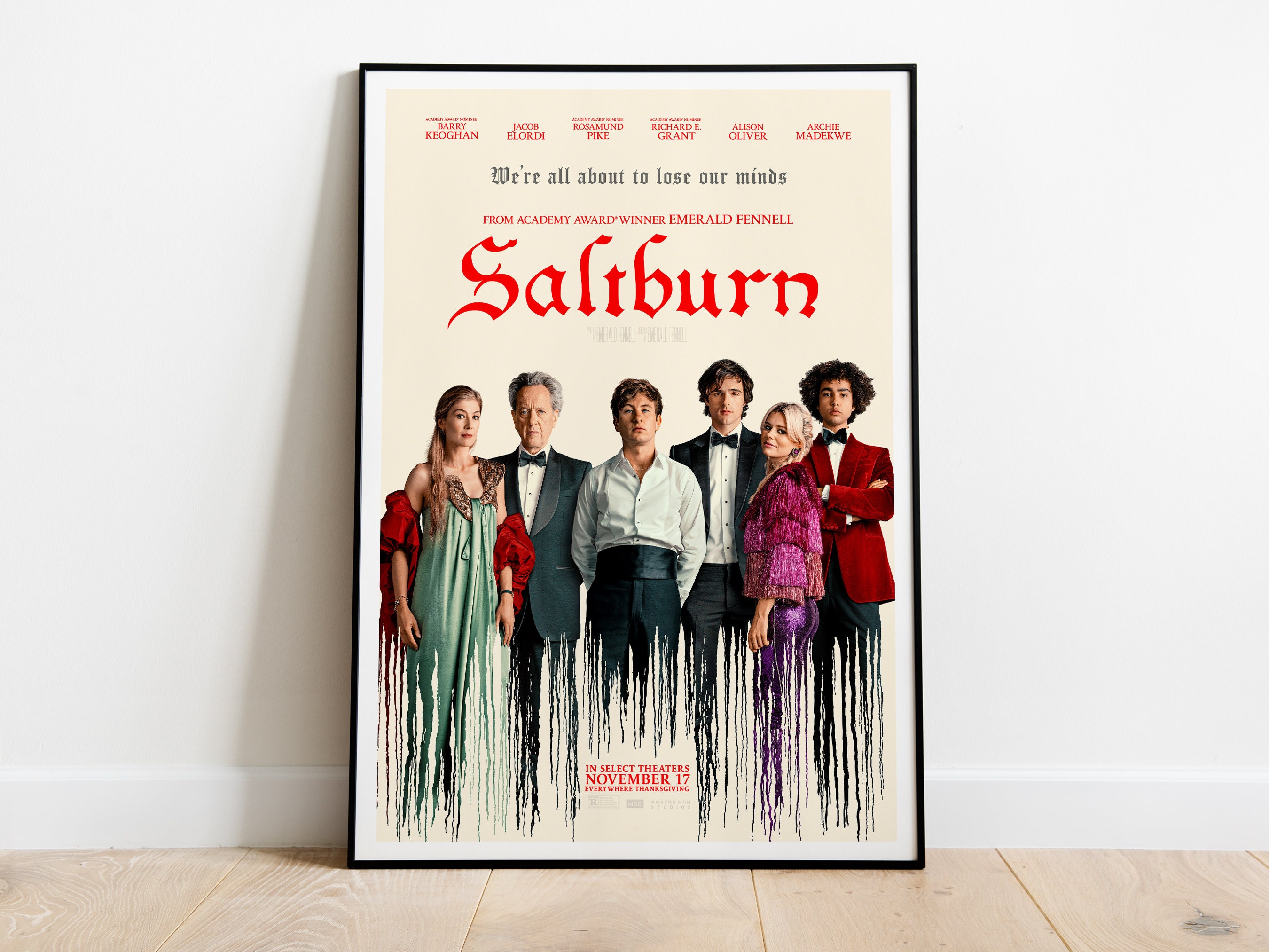 Official Poster For Saltburn Of Emerald Fennell With Starring Jacob Elordi  And Barry Keoghan Classic T-Shirt - Byztee