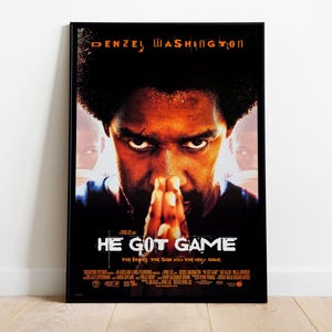 He Got Game, Spike Lee, Denzel Washington, 1998- Hochwertiges Filmposter auf Premium Semi-Glossy Paper