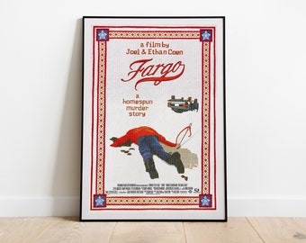 Fargo, Joel and Ethan Coen, 1996 - High Quality Retro Movie Poster, Premium Semi-Glossy Paper