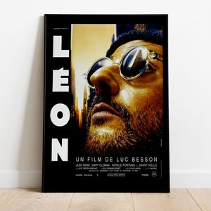 Léon: O Profissional, Luc Besson, Jean Reno, Gary Oldman, 1994 - Pôster de Filme de Alta Qualidade, Papel Semi-Brilhante Premium