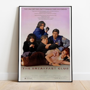 The Breakfast Club, John Hughes, 1985 - Poster del film HQ, carta semi-lucida di alta qualità