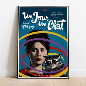 The Cassandra Cat, Un jour un chat, Vojtěch Jasný, 1963 - Poster del film HQ, carta semilucida Premium