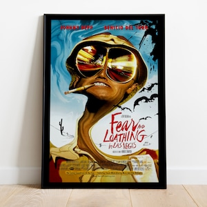 Miedo y asco en Las Vegas, Terry Gilliam, Johnny Depp, Benicio del Toro, 1998 - Póster de película de alta calidad, papel semibrillante de primera calidad