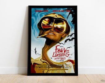 Fear and Loathing in Las Vegas, Terry Gilliam, Johnny Depp, Benicio del Toro, 1998 - High Quality Movie Poster, Premium Semi-Glossy Paper