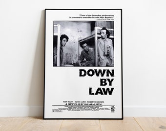 Down by Law, Jim Jarmusch, Tom Waits, Roberto Benigni, 1986 - High Quality Movie Poster, Premium Semi-Glossy Paper