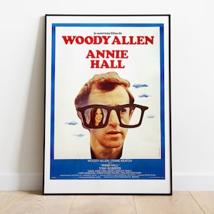 Annie Hall, Woody Allen, Alvy Singer, 1977 - Póster de película restaurado vintage, papel semibrillante premium