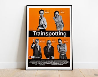 Trainspotting, Danny Boyle, Ewan McGregor, 1996 - Vintage Retro Movie Poster, Premium Semi-Glossy Paper