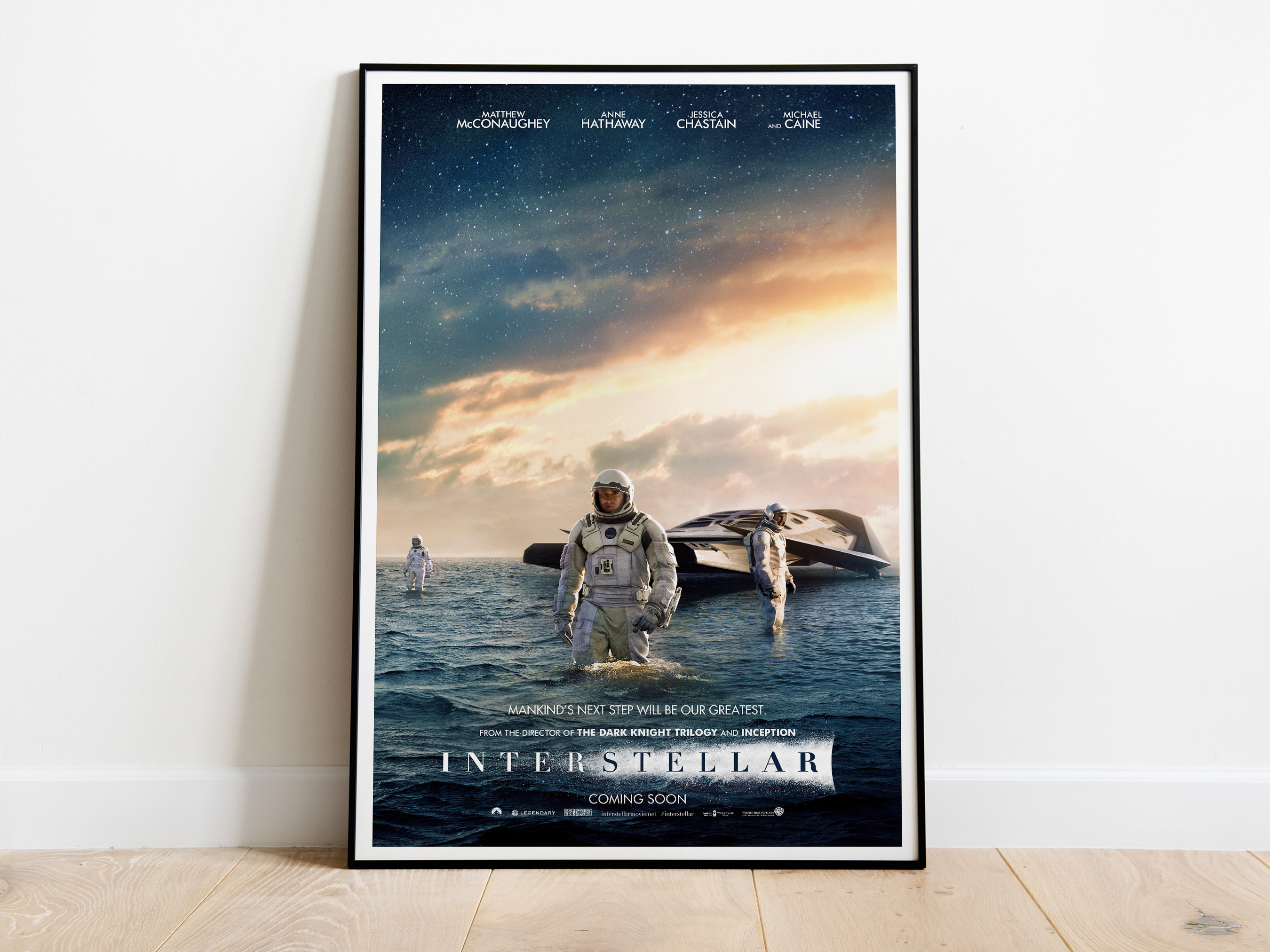 Interstellar, Christopher Nolan, Matthew McConaughey, 2014 - HQ Movie Poster, Premium Semi-Glossy Paper