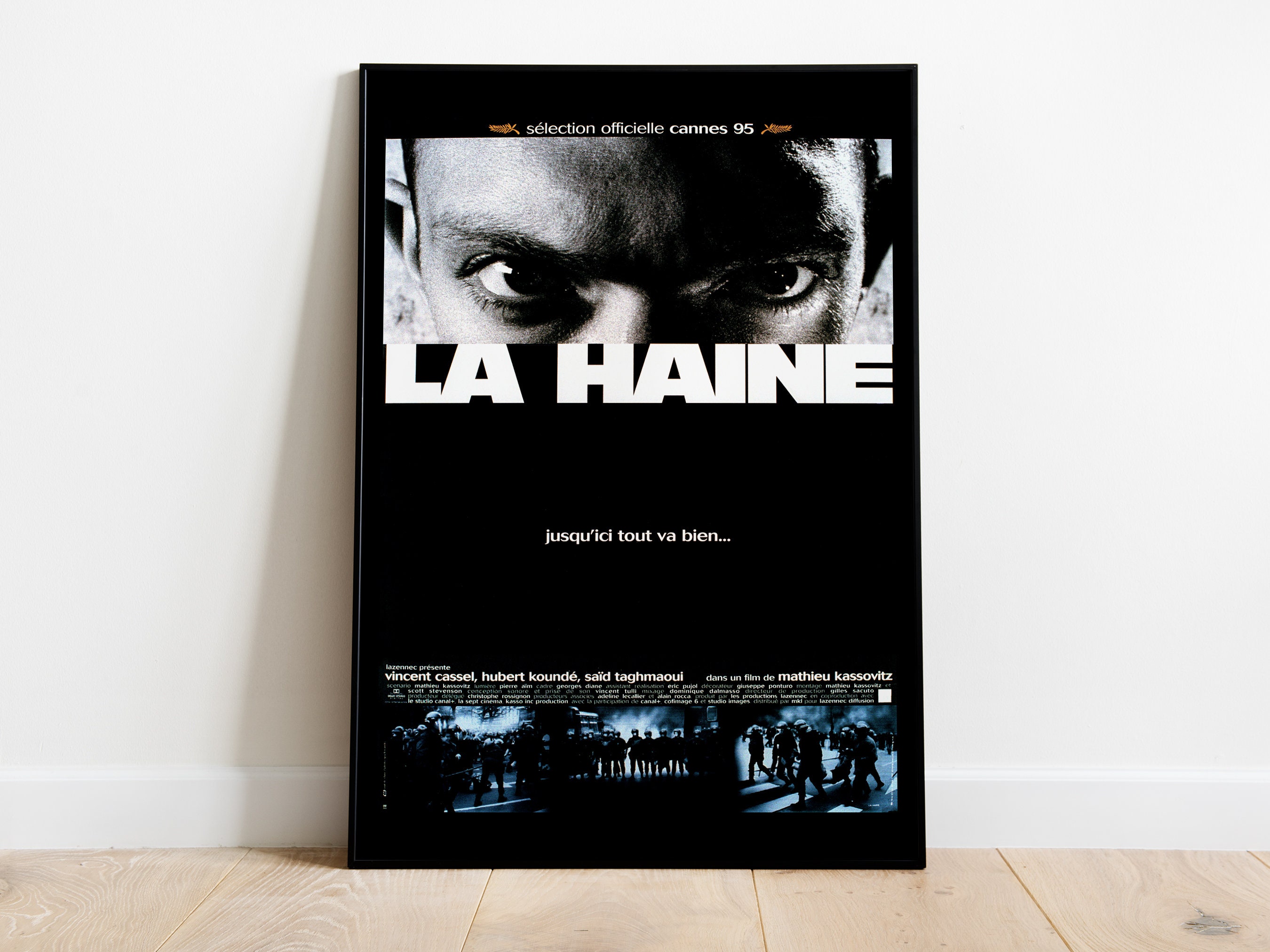 額縁付き】LA HAINE ラエーヌ A2ポスター La Haine Japanese