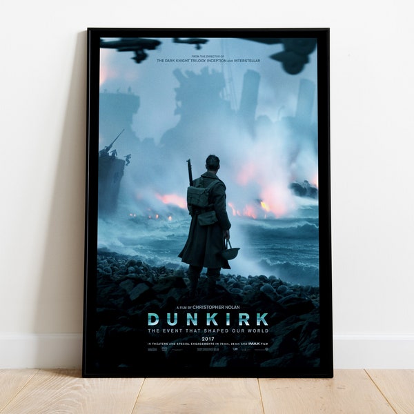Dunkirk, Christopher Nolan, 2017 - HQ Movie Poster, Premium Semi-Glossy Paper
