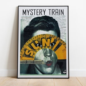Mystery Train, Jim Jarmusch, 1989 - Hochwertiges Vintage Retro Filmplakat, Premium Semi-Glossy Papier
