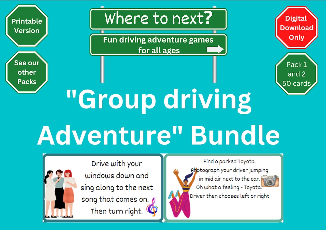 Road Trip Games for Adults, Printable Games, Scavenger Hunt for Adults