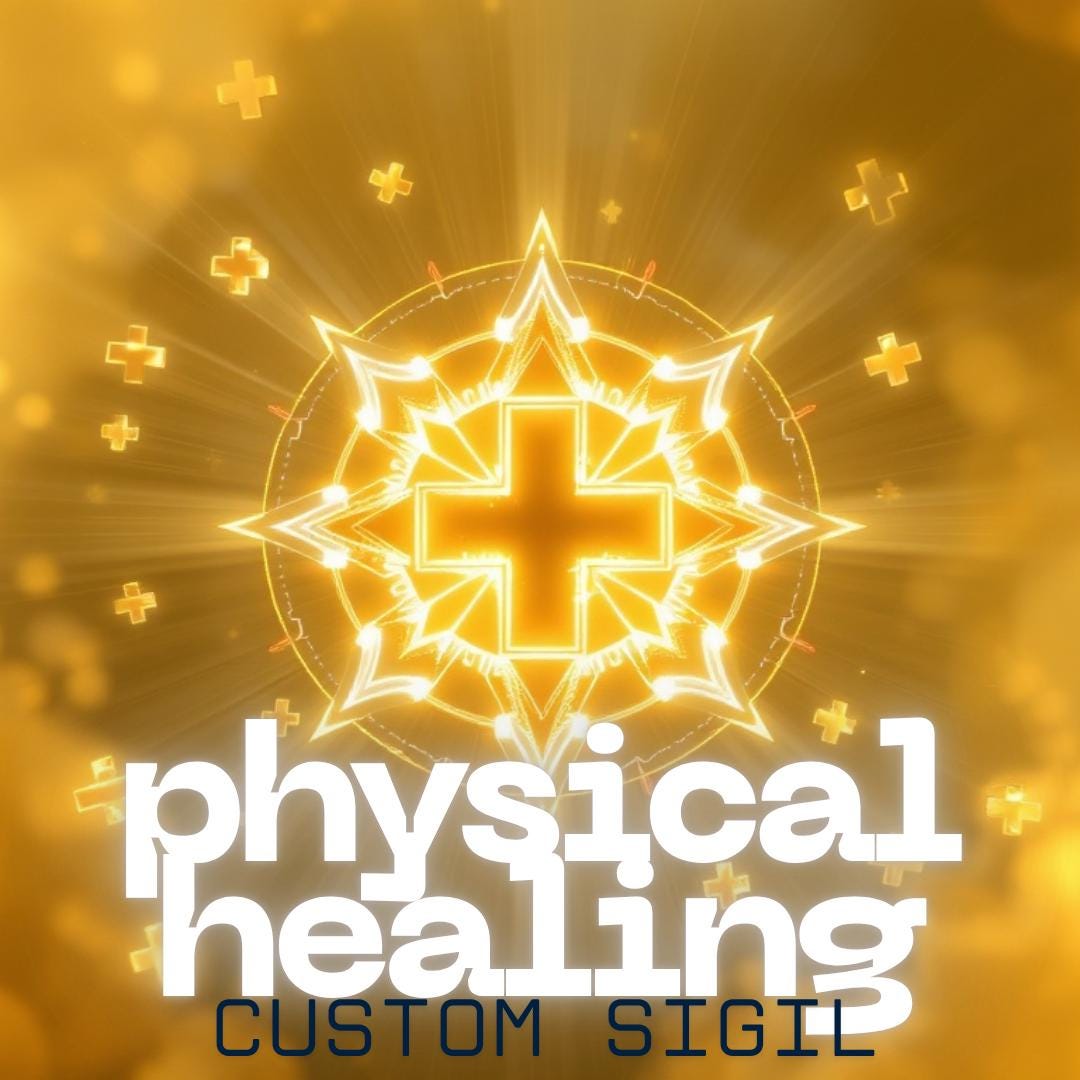 Physical Healing Custom Sigile | Hea Ling Symbol for Body Recovery - Etsy