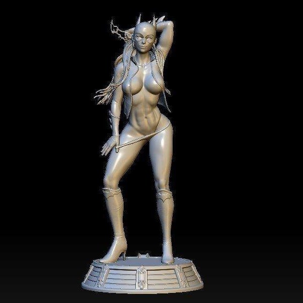 Bat girl 3D STL File - 3D Design 3D Printer Batgirl STL