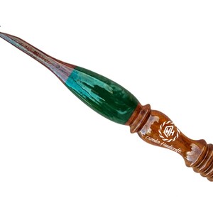 Handmade Rosewood Crochet Hook Set: Ergonomic Resin Handle, Knitting Accessories