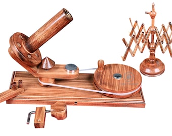Handmade Beechwood Yarn Ball Winder & Swift: Knitting Crochet Skein