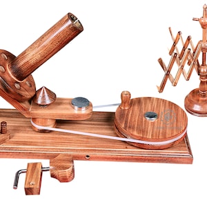 Handmade Wooden Yarn Ball Winder and Swift for Knitting Crocheting Handcrafted Knitter&#39;s Gift Skein  winder Premium Heavy DutyChristmas Gift
