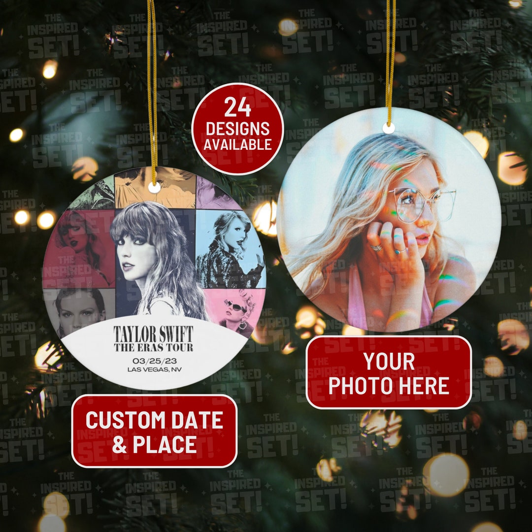 Taylor Swift Ornament Custom Eras Tour Photo Ornament Taylor Etsy