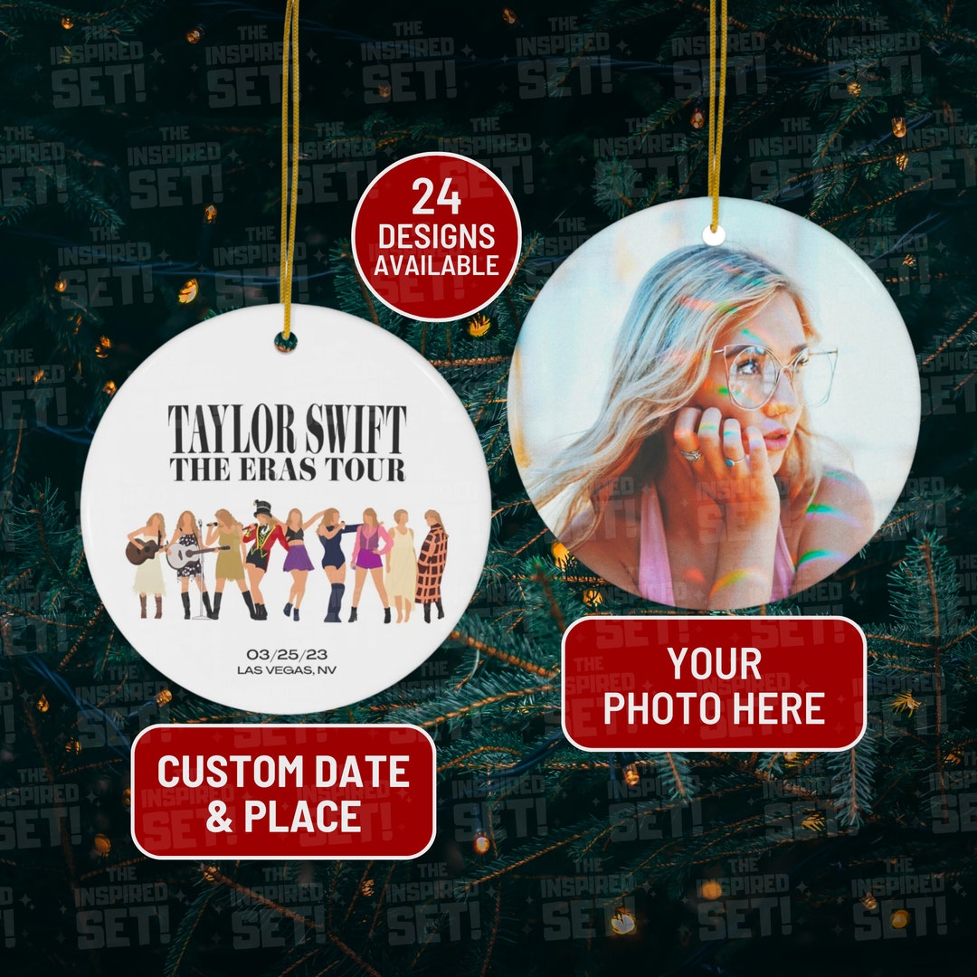 Taylor Swift Ornament Custom Eras Tour Photo Ornament Taylor Etsy